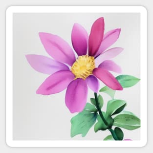 Watercolor Flower Sticker